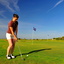 Finnische Golfspielerin