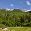 Golf Club Bovec -  Hole 3 - view on the Mt. Kanin