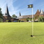 Schlossansicht mit Puttinggreen Schlossansicht mit Puttinggreen