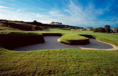 Bunker on the 18th hole