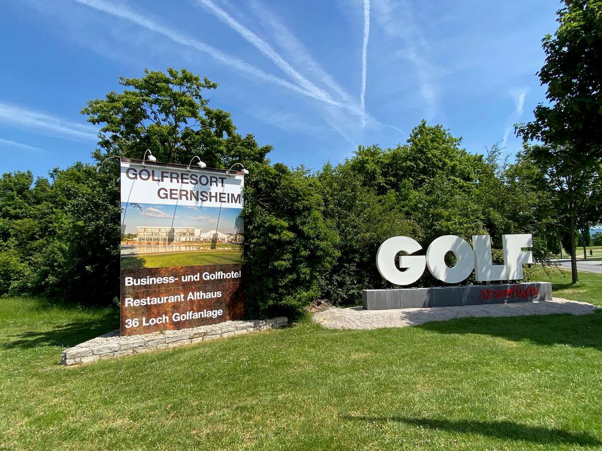 A well-known golf hotel in the middle of two golf courses.