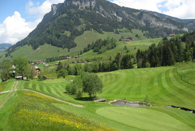 Blick von Abschlag 6 Golf Club Flühli-Sörenberg
