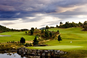 view from club house Haugaland Golfklubb