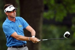 Australian Robert Allenby, pictured in August, made a sensational start to the $6.1-million CIMB Asia Pacific Classic Allenby sets pace in Malaysia golf tournament