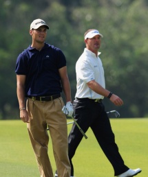 Martin Kaymer (l.) und Alexander Cejka (r.) zittern um den Cut Cejka und Kaymer fürchten um den Cut
