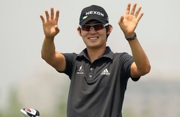 Kim is making waves as the youngest player on the US PGA Tour this season Golfer Kim triumphs in Nanshan Masters