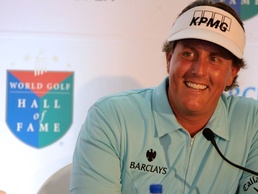 Neu in der Hall of Fame: US-Golfer Phil Mickelson Golfer Mickelson in der Hall of Fame