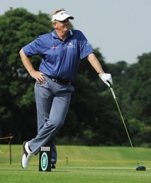 Montgomerie defied medical advice to play in this weekend's celebrity pro-am Star Trophy tournament Golfer Montgomerie suffering flashbacks after crash