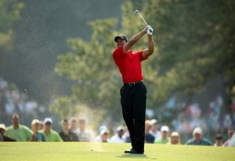 Tiger Woods hits a shot at the 2011 Masters Tournament in Augusta Hard times for US sports
