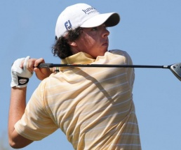 Der 19-jährige Nordire Rory McIlroy sorgt weiter für Aufsehen McIlroy schaltet Woods-Bezwinger Clark aus