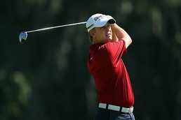 David Toms Toms leads Els in Grand Slam of Golf