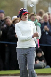 Paula Creamer US lead Europe by one point after Solheim Cup second day