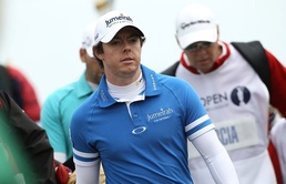 Rory McIlroy is pictured during his final round Weather spoils it for downcast McIlroy