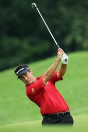 Dean Wilson plays his second shot on the second hole Wilson surges ahead at Canada golf open