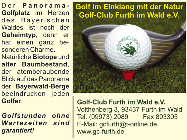 <a href="/en/club/golf-club-furth-im-wald-ev/">Golf-Club Furth im Wald e.V.</a> - Promotion