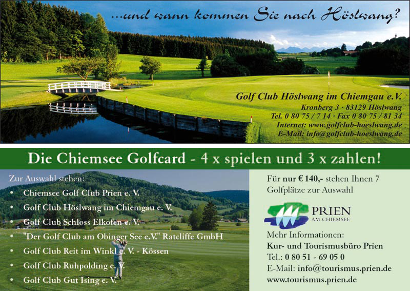 <a href="/club/golf-club-hoeslwang-im-chiemgau-ev/">Golf Club Höslwang im Chiemgau e.V.</a> - Promotion