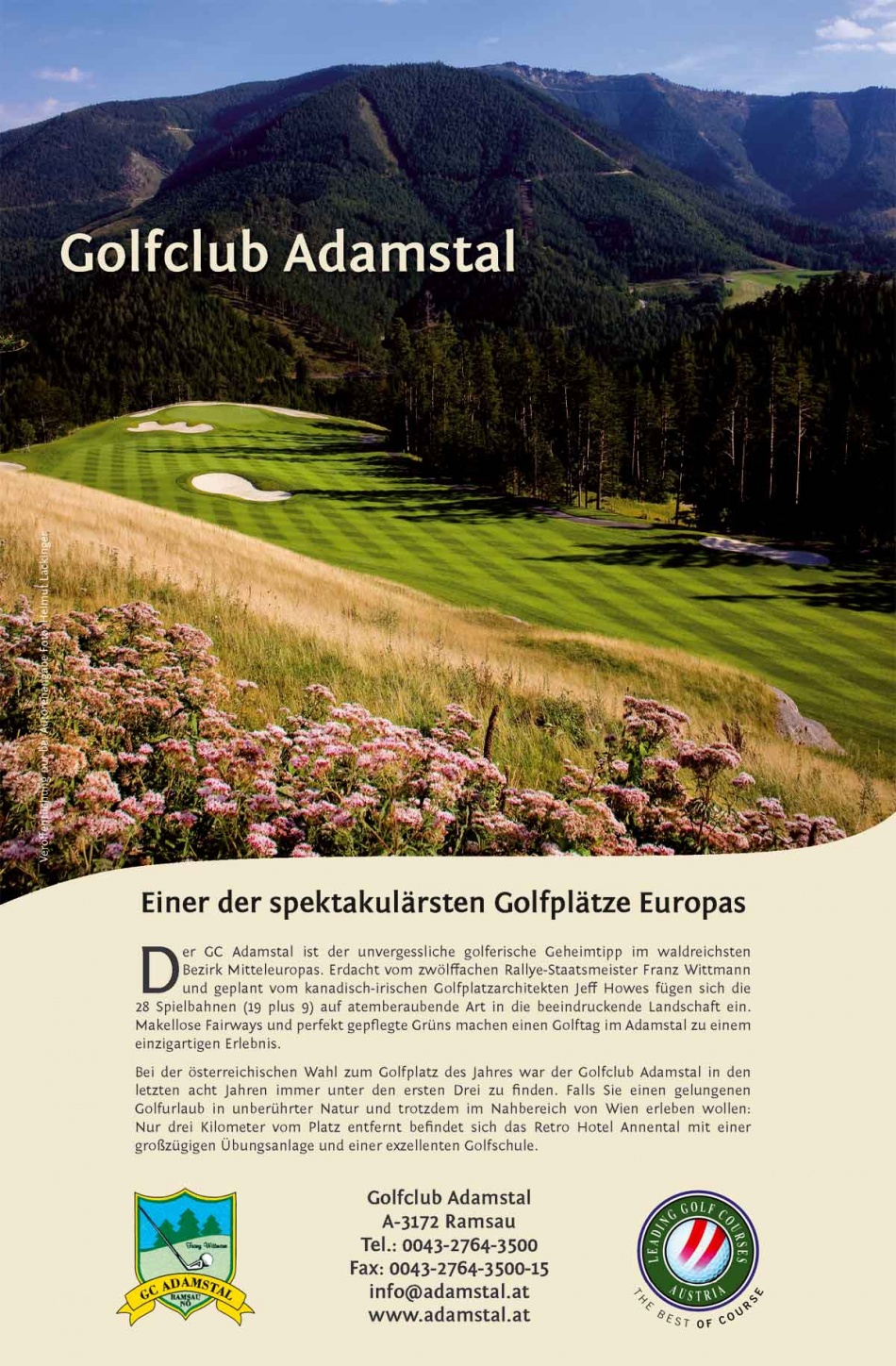 <a href="/club/golfclub-adamstal-franz-wittmann/">Golfclub Adamstal Franz Wittmann</a> - Promotion
