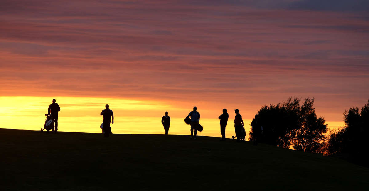 Golf in the midnight sun