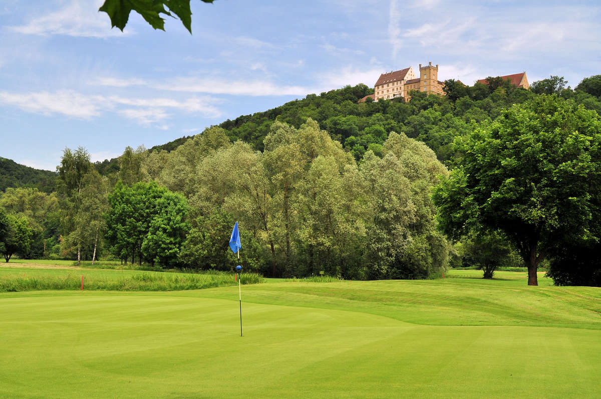 Blick auf Schloss Weitenburg (Bahn 14)