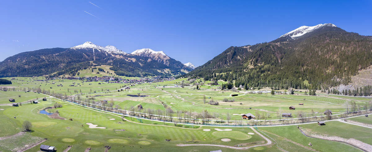 Blick auf den Golfplatz