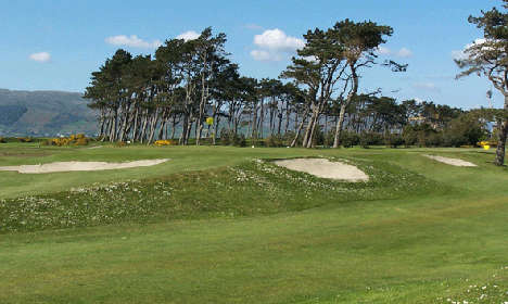 The 14th hole nicknamed "The Pigs Back"