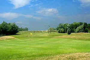 Looking back down the 11th from the 1st tee.