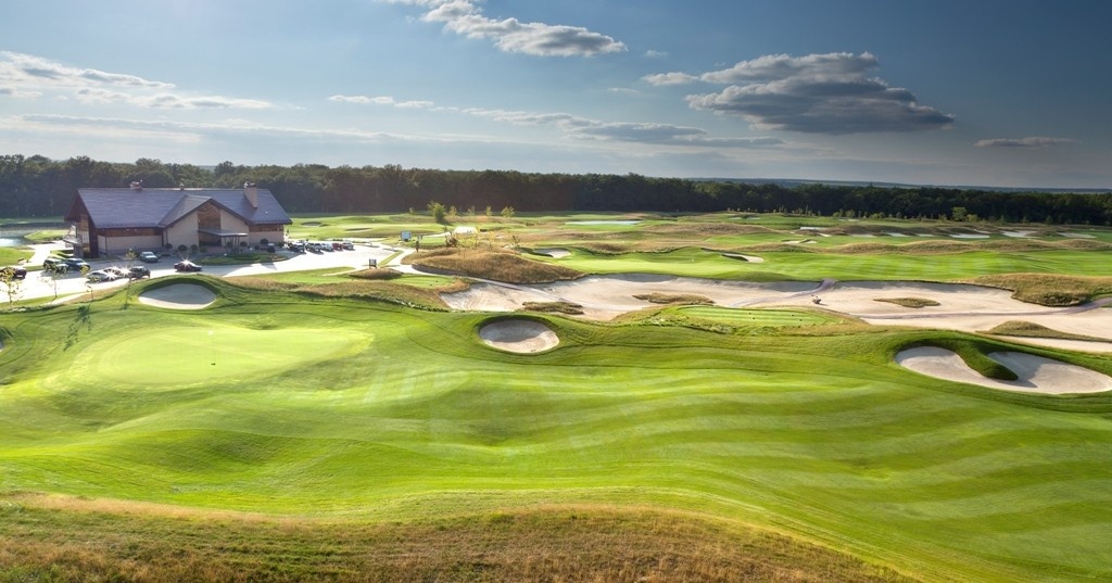 Superior Hotel terrace view of the course