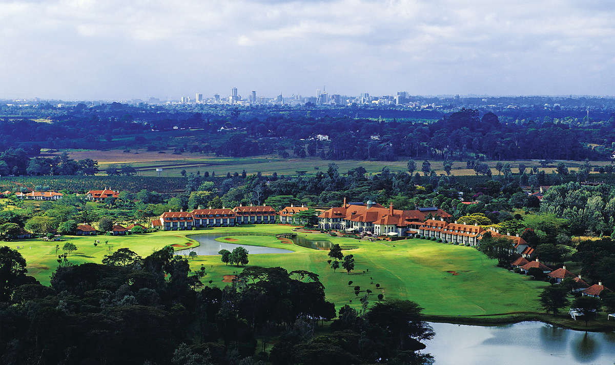 Windsor Golf Hotel with Nairobi in the background
