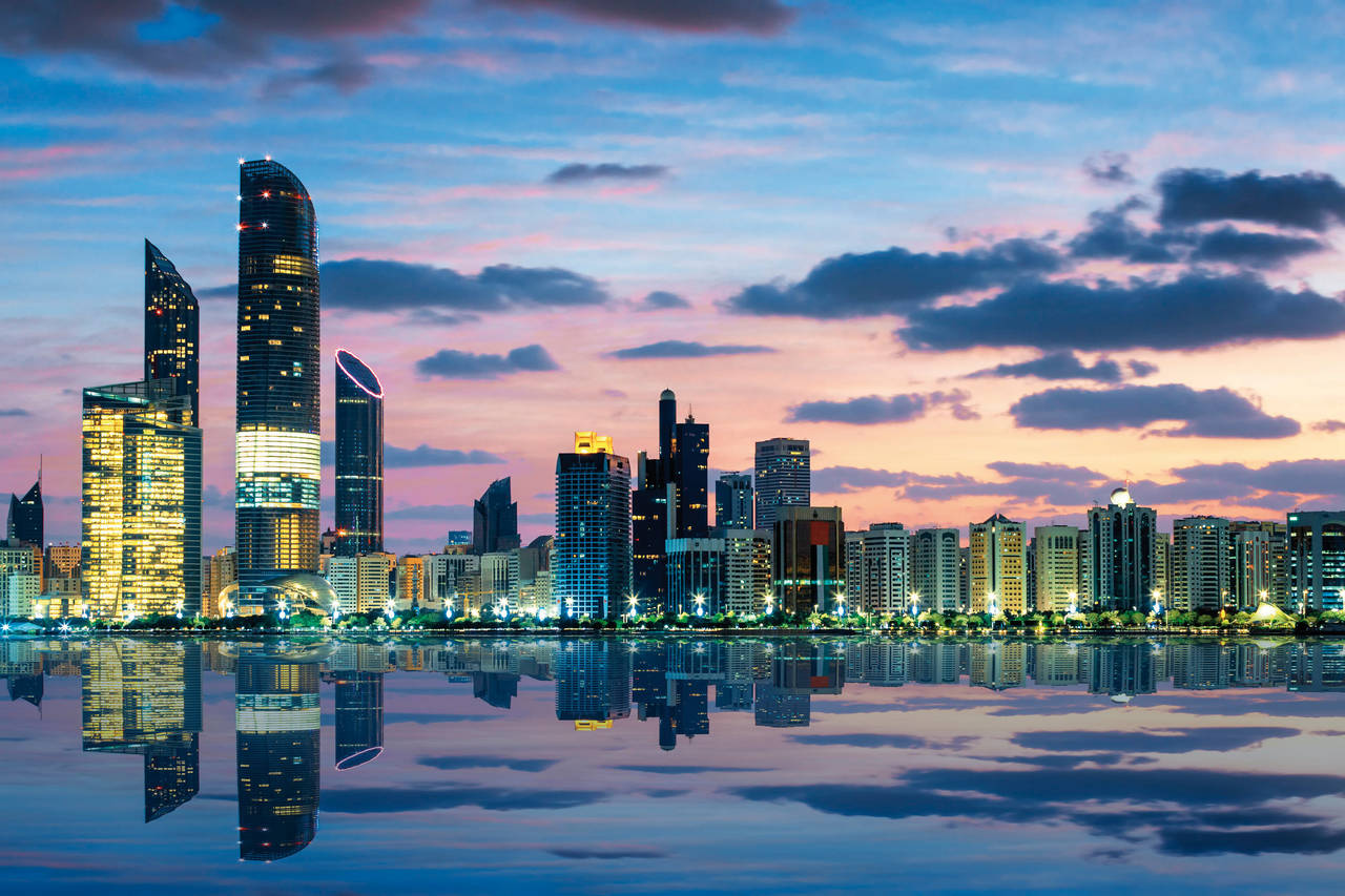 Golfurlaub in Abu Dhabi (Skyline von Abu Dhabi)