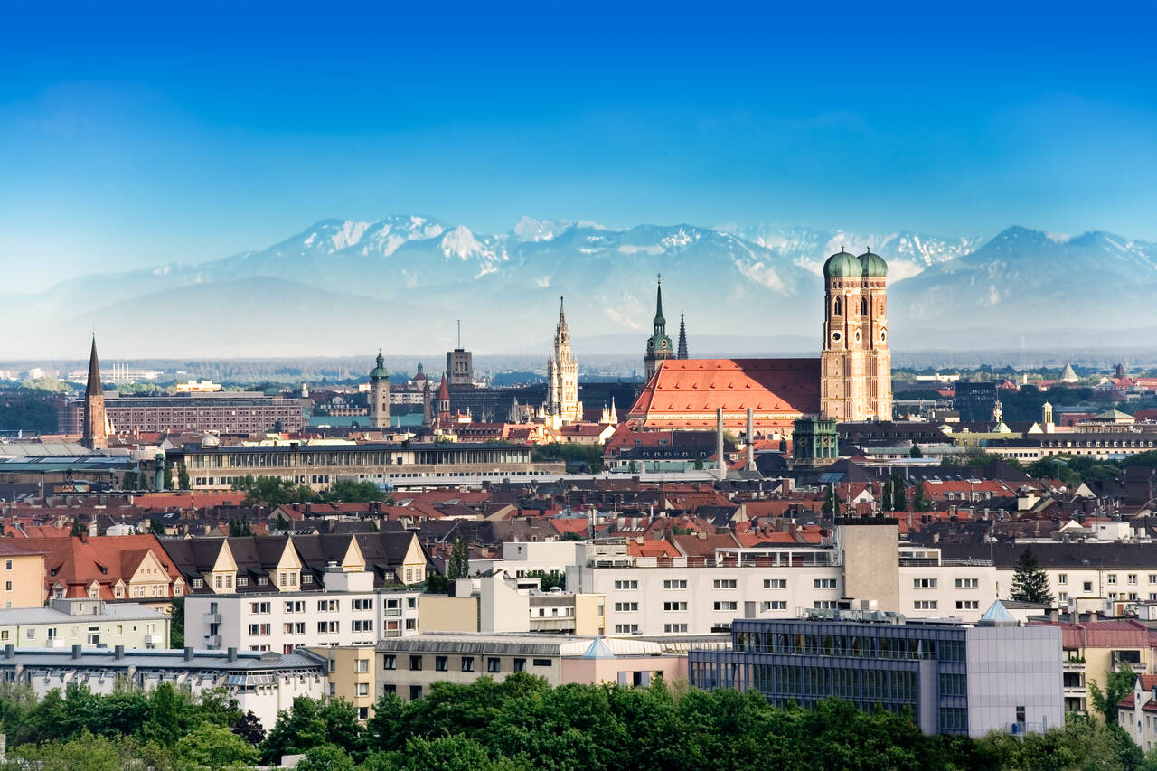 Golfurlaub in Deutschland (Blick auf München)