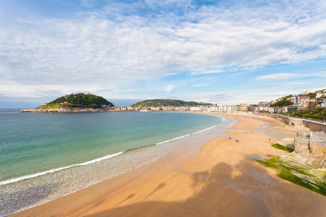 Golfurlaub in Espana Verde (La Concha Strand in San Sebastian)
