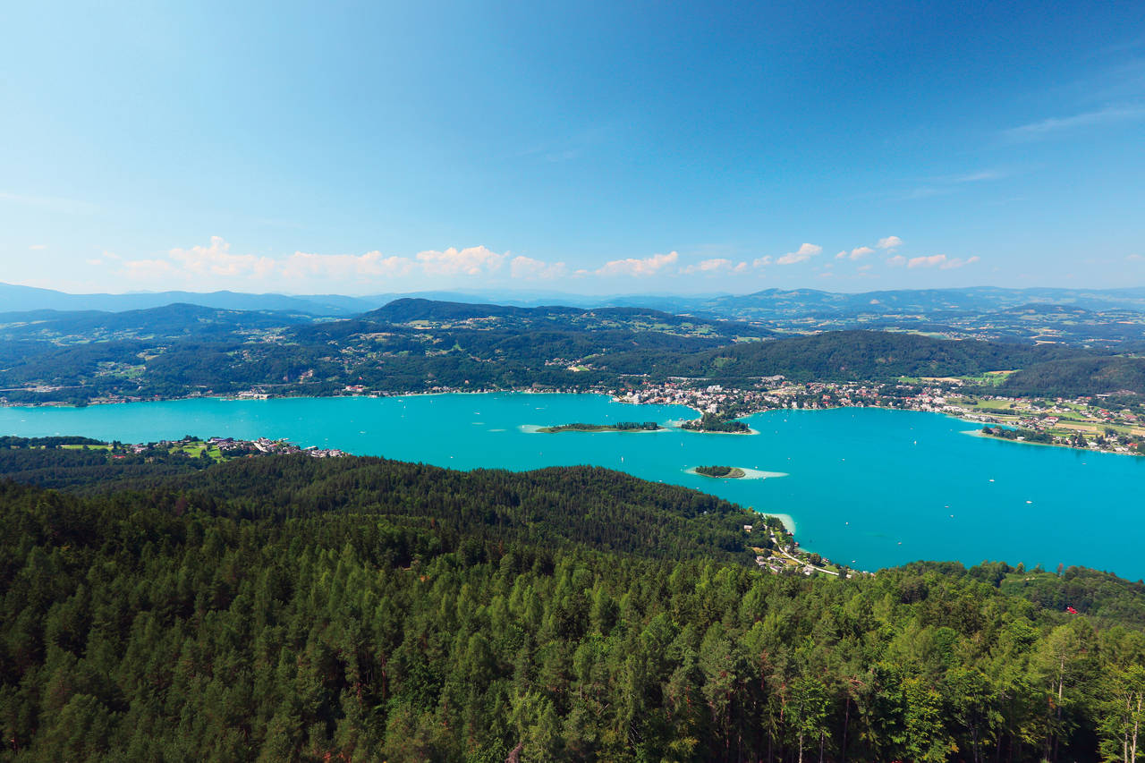 Golfurlaub in Kärnten (Blick auf den Wörthersee)