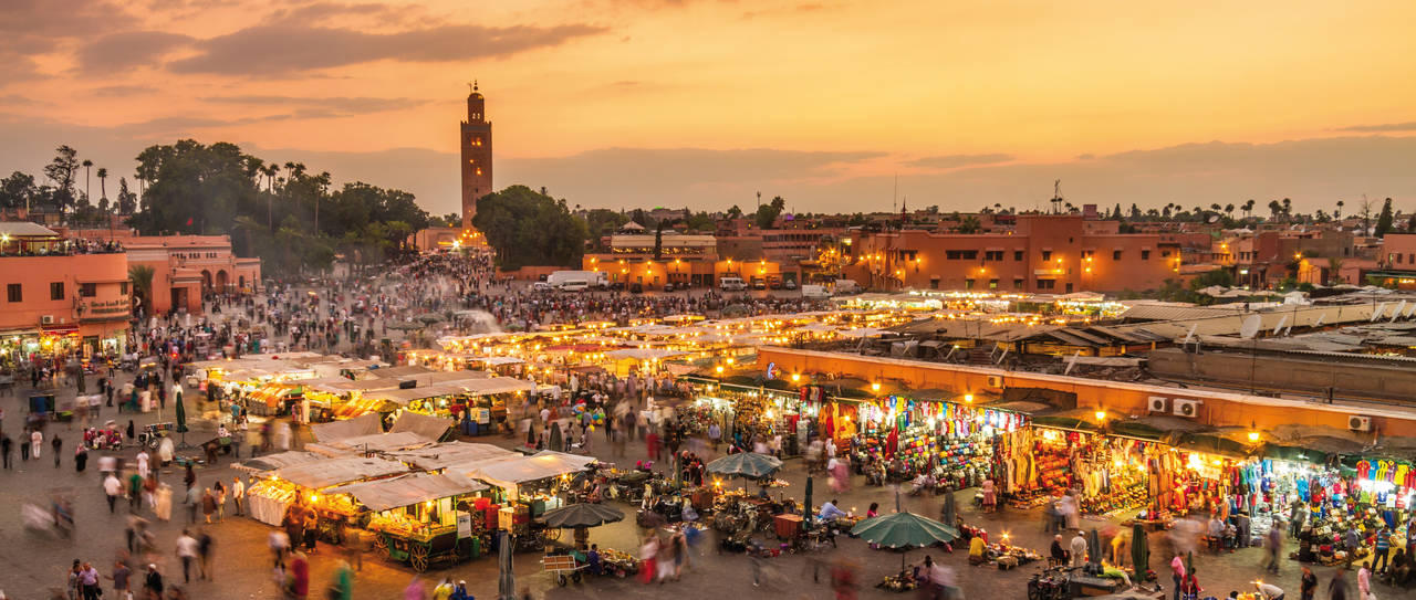 Golf Holidays in Morocco (Jamaa el Fna square in Marrakech)