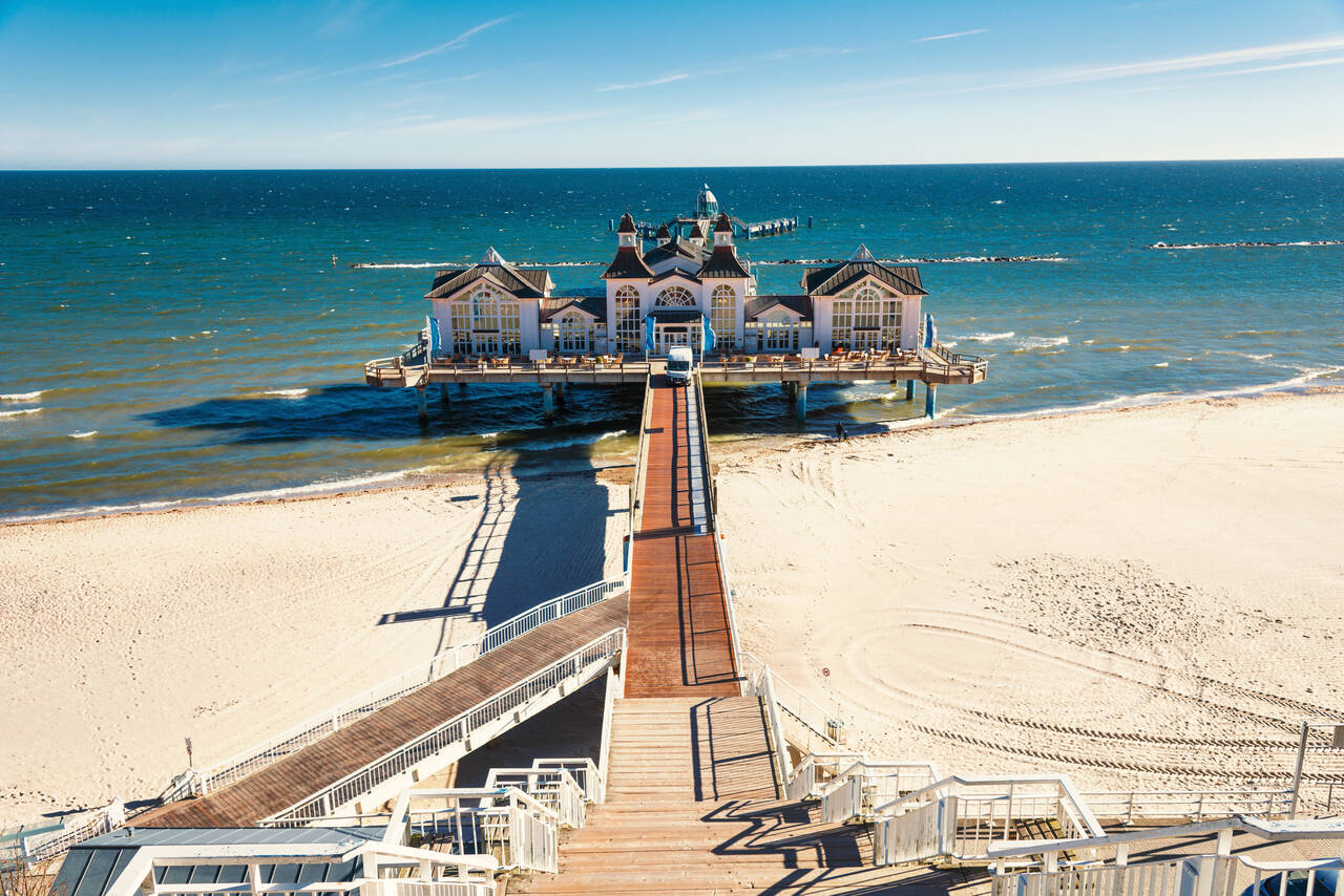 Golfurlaub in Mecklenburg-Vorpommern (Seebrücke in Sellin auf Rügen)