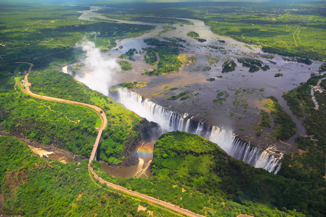 Vacanze golf in Zimbabwe (Aerial view of Victoria Falls)