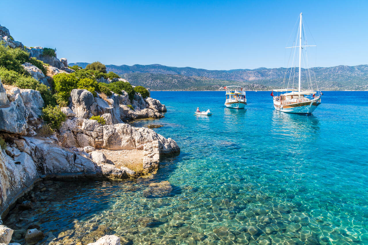 Golfurlaub in der Türkei (Bootstour entlang der Türkischen Küste)