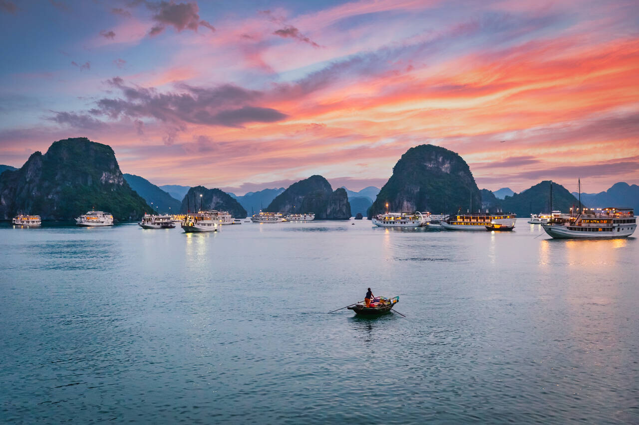 Vacanze golf in Vietnam (Halong Bay Sunset)