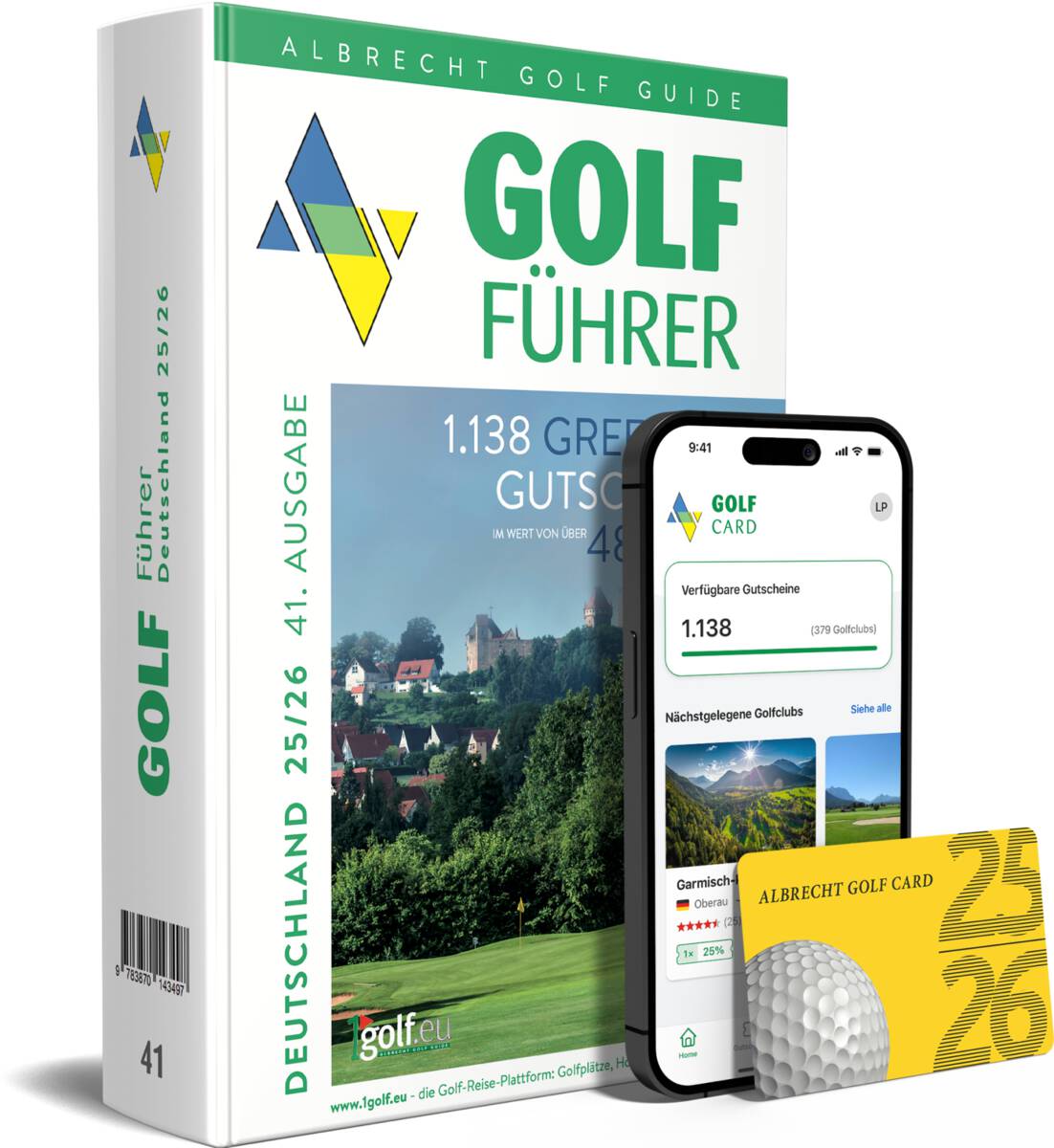 Albrecht Golf Führer Deutschland & Greenfee-Gutscheine 25/26