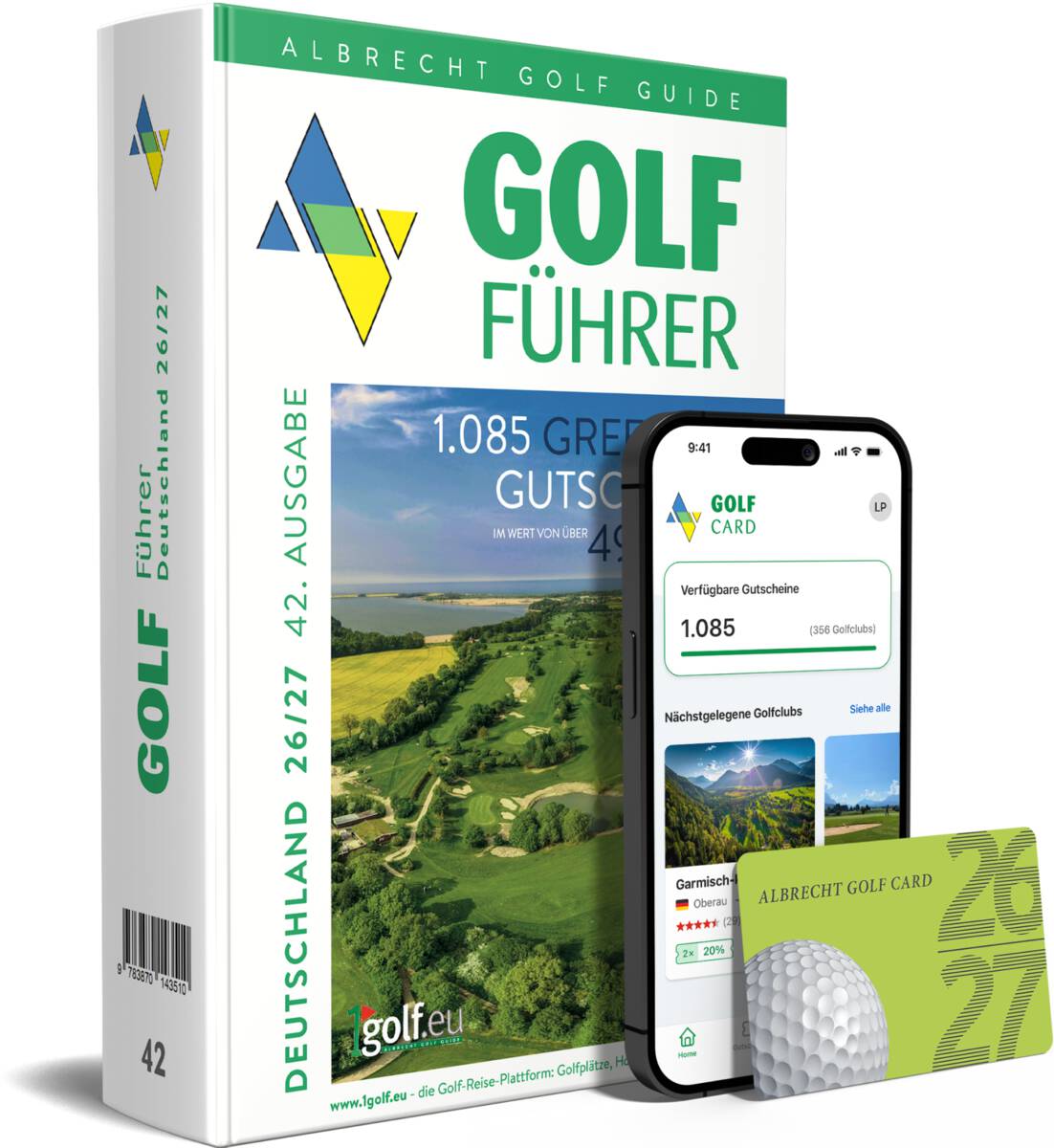 Albrecht Golf Führer Deutschland & Greenfee-Gutscheine 26/27